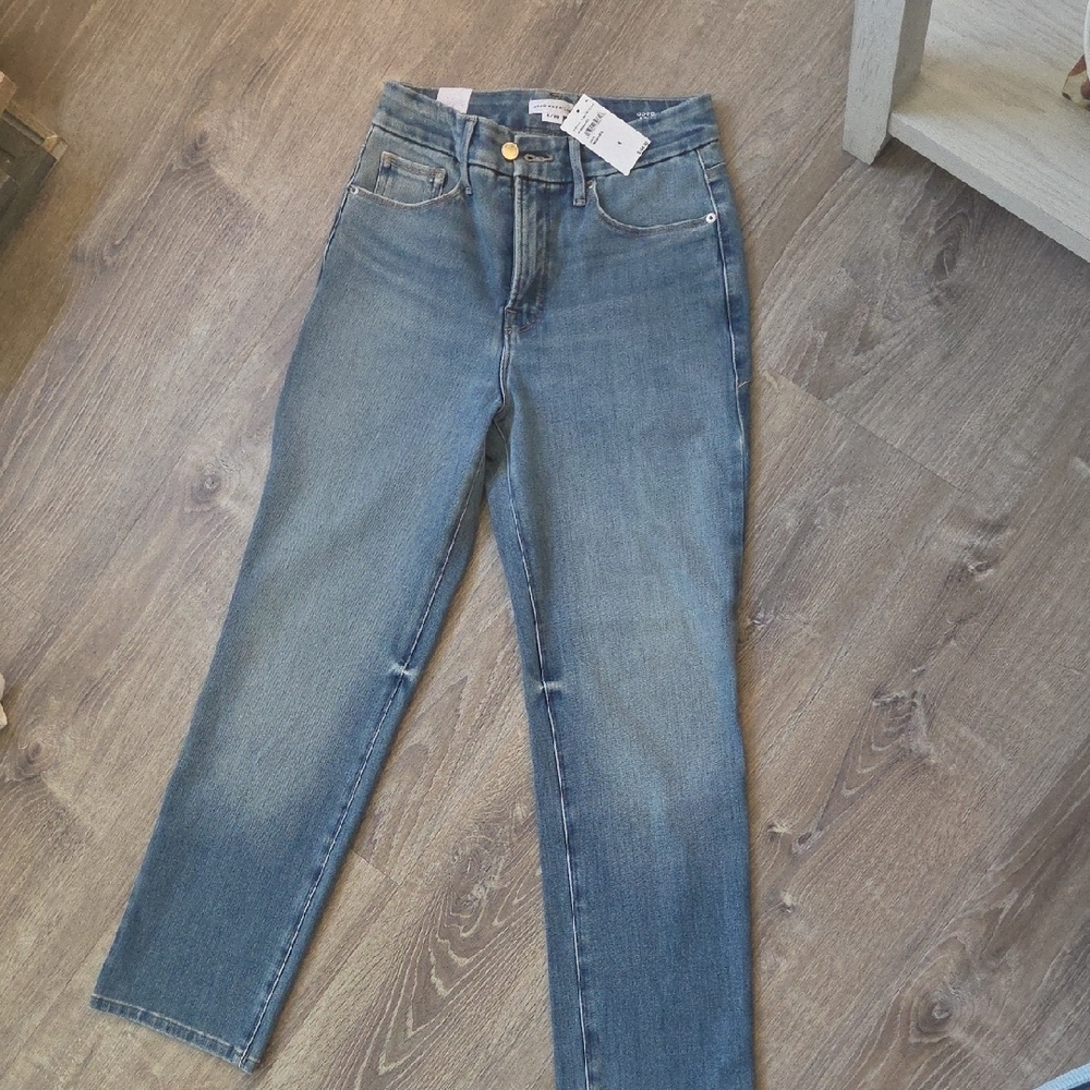 Good American - Soft Tech Mid Rise Straight - Picture 3 of 4